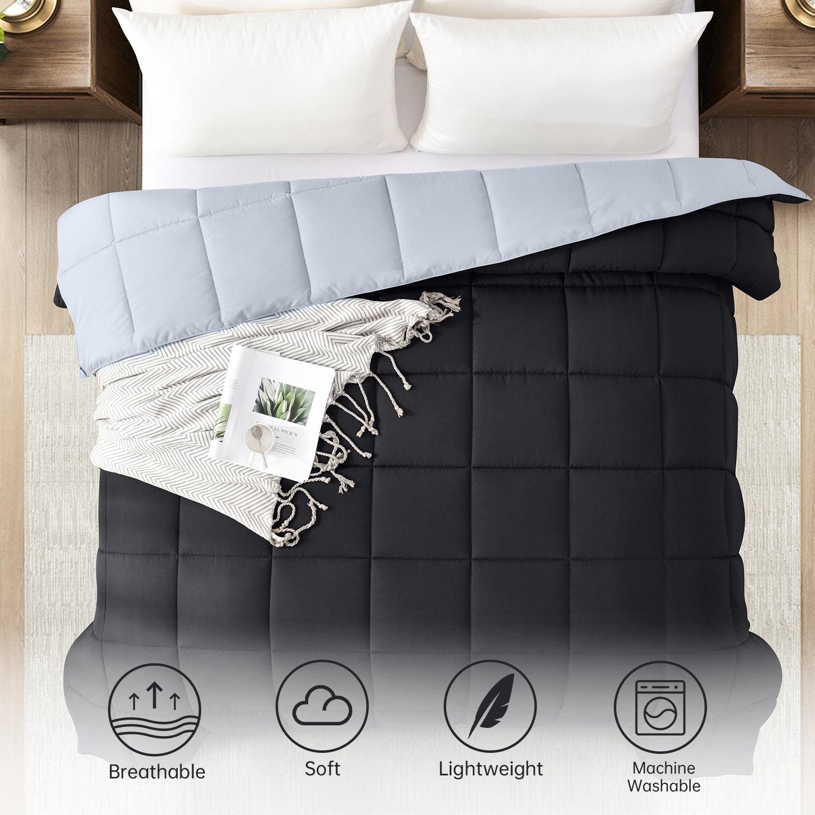 Homelike Moment machine washable duvet insert for easy care.