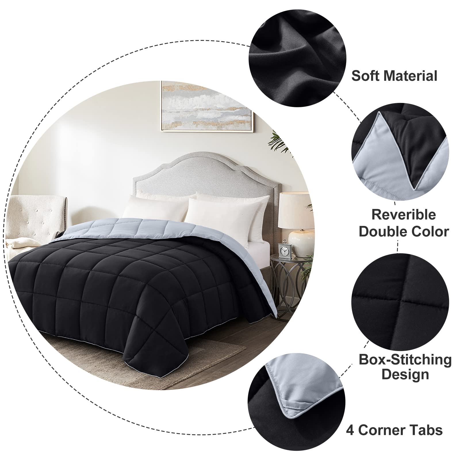 Homelike Moment skin-friendly microfiber feels soft and breathable.