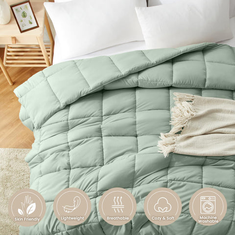 Homelike Moment comforter close-up shows soft microfiber and breathable texture