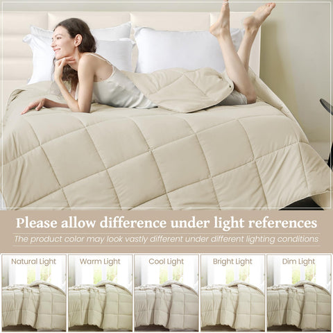 Homelike Moment microfiber comforter feels soft and breathable against the skin.