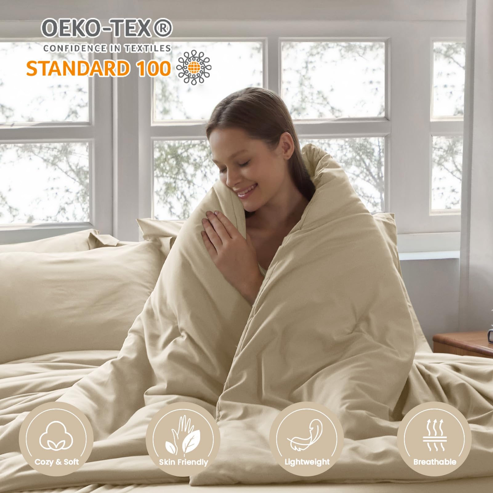 Homelike Moment pillowcases 20x30; silky-smooth, skin-friendly daily use.