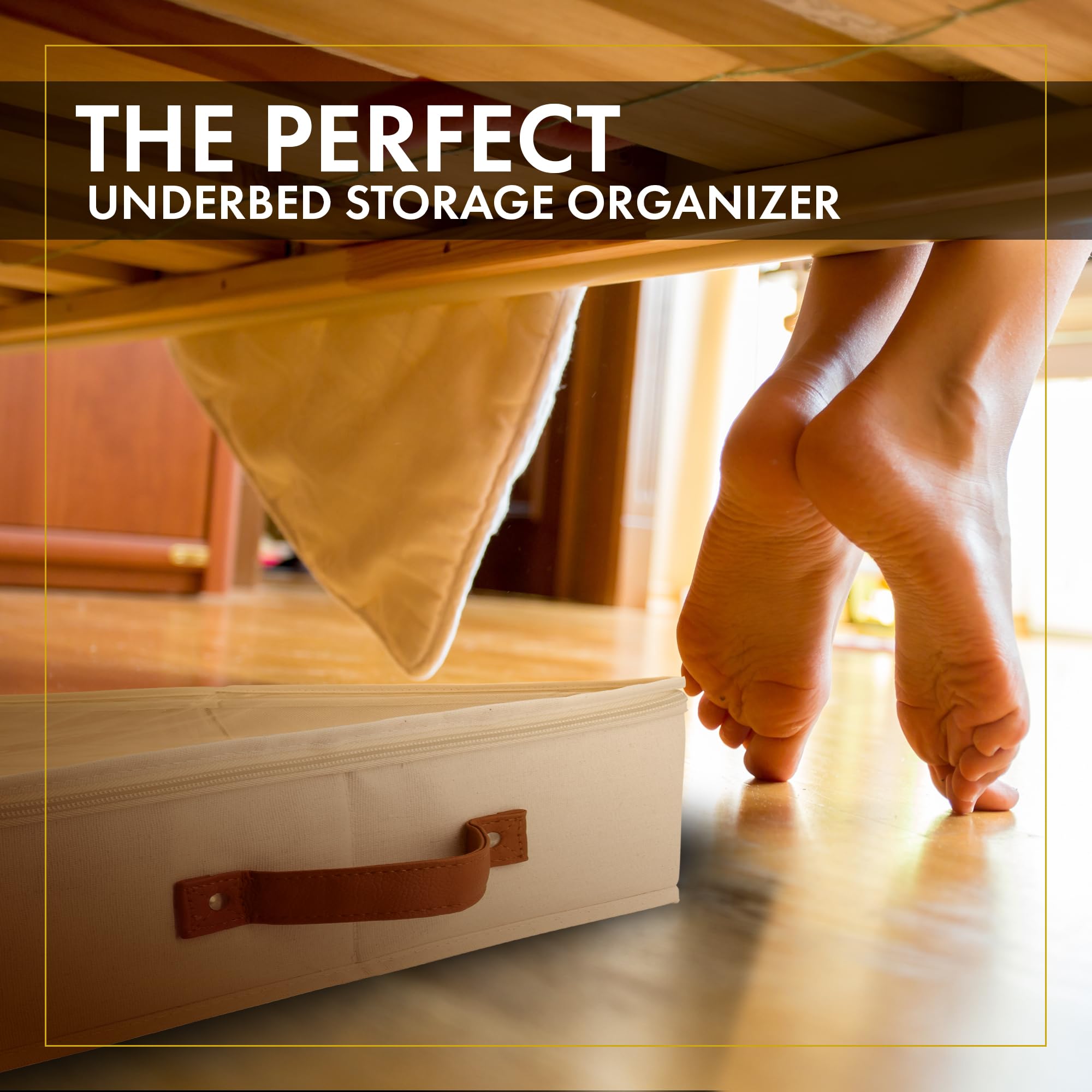 HOMELUX THEORY under-bed boxes support tidy storage in small spaces.