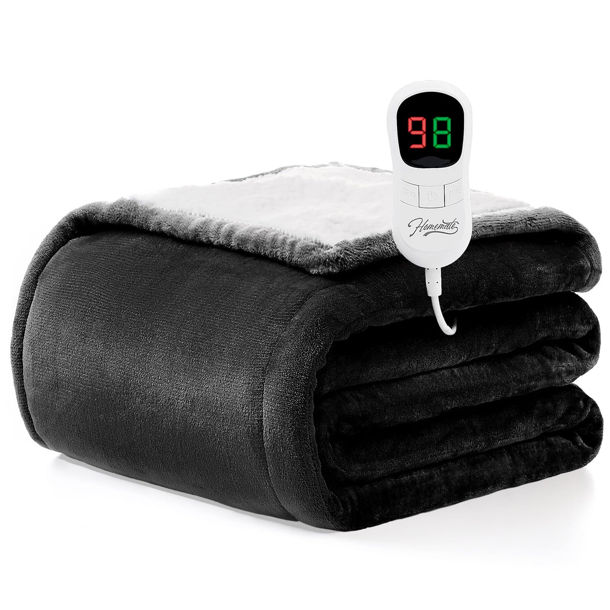 Homemate heated blanket 50x60 fully open for cozy warmth