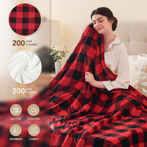 Homemate soft-flannel material highlights plush comfort and warmth