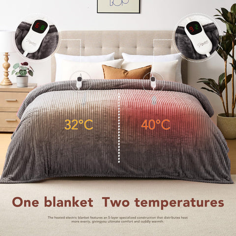 Homemate wide heating area provides even warmth across the blanket.