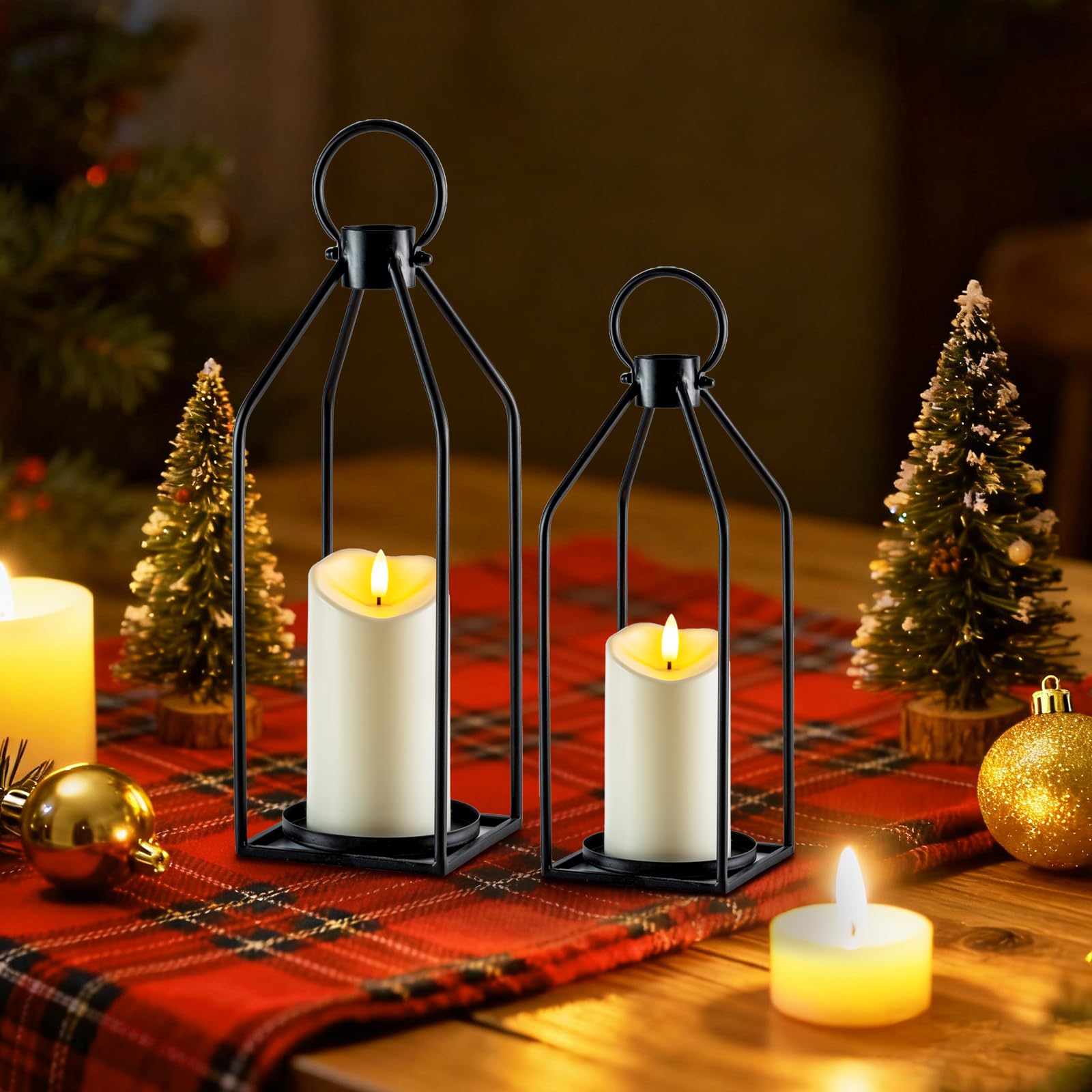 Homemory lantern packaging—includes two lanterns and candles for gifting.