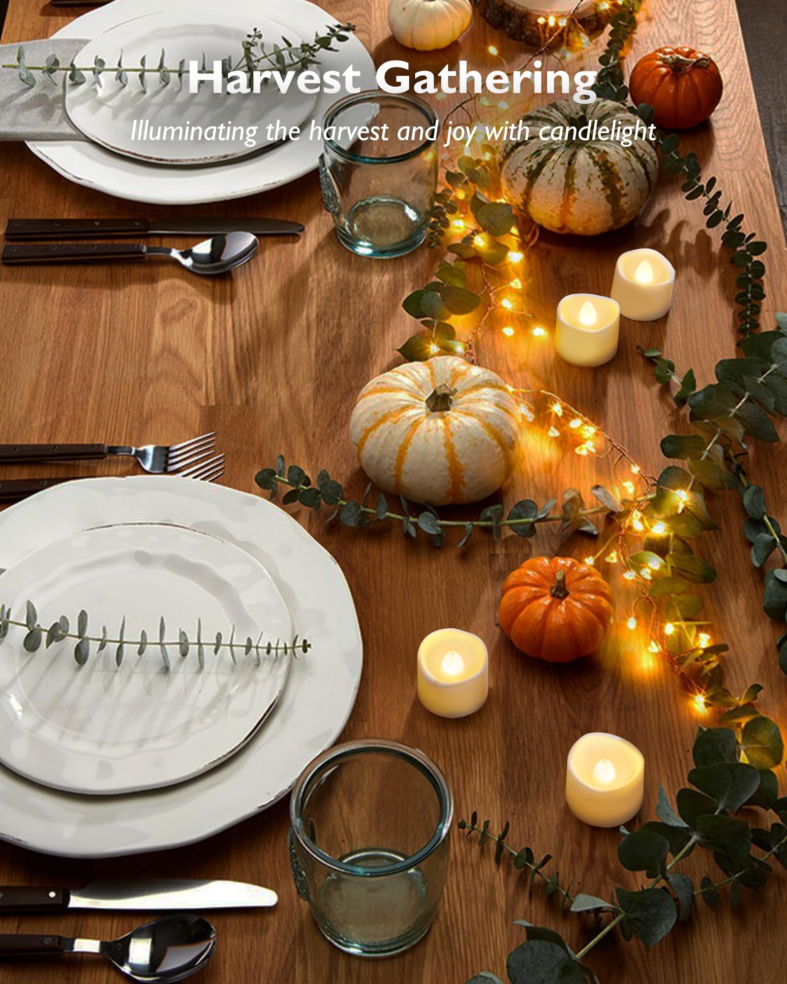 Homemory party decor tea lights provide a warm flicker for celebrations.