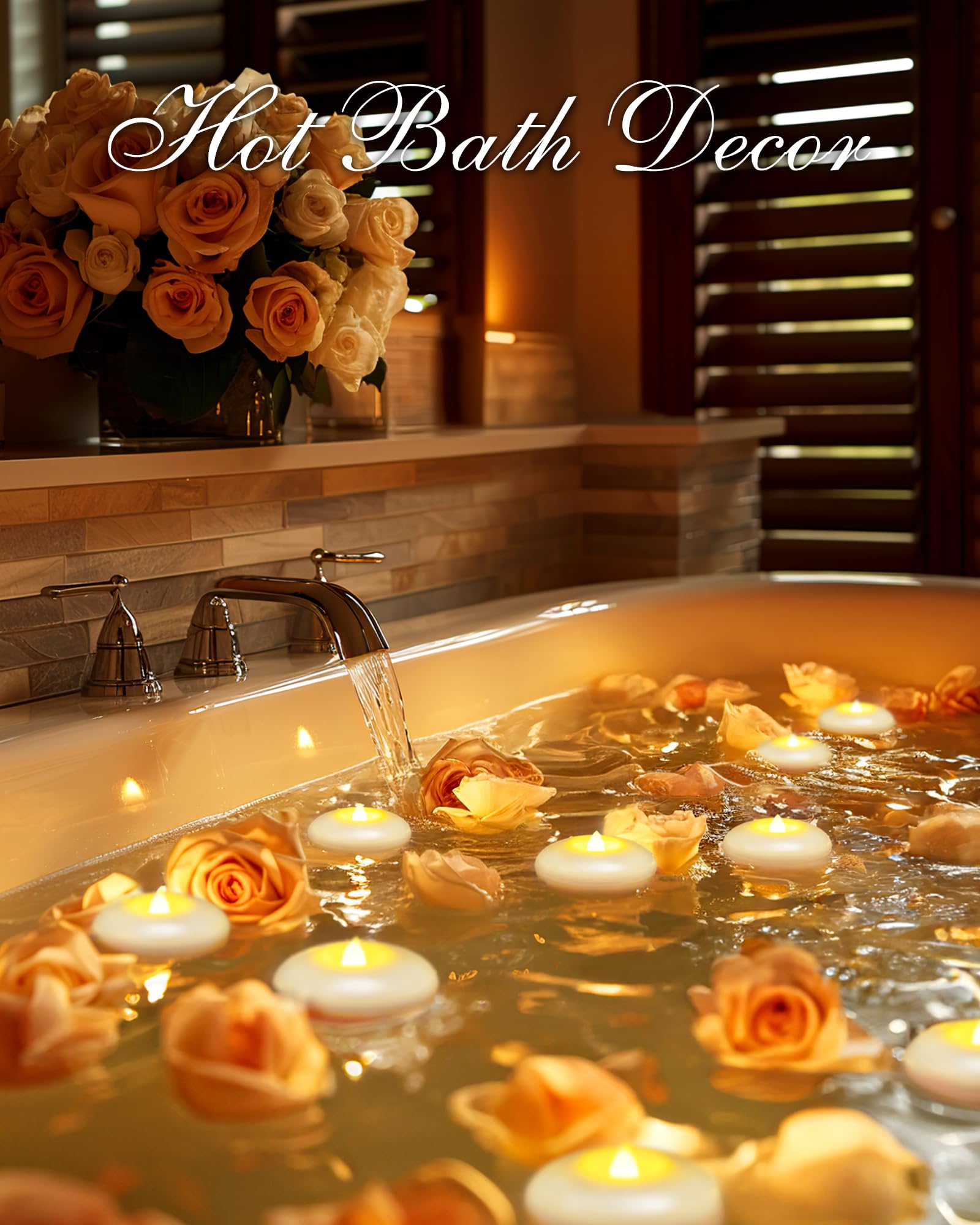 Homemory pool floating tealights offering safe poolside ambiance