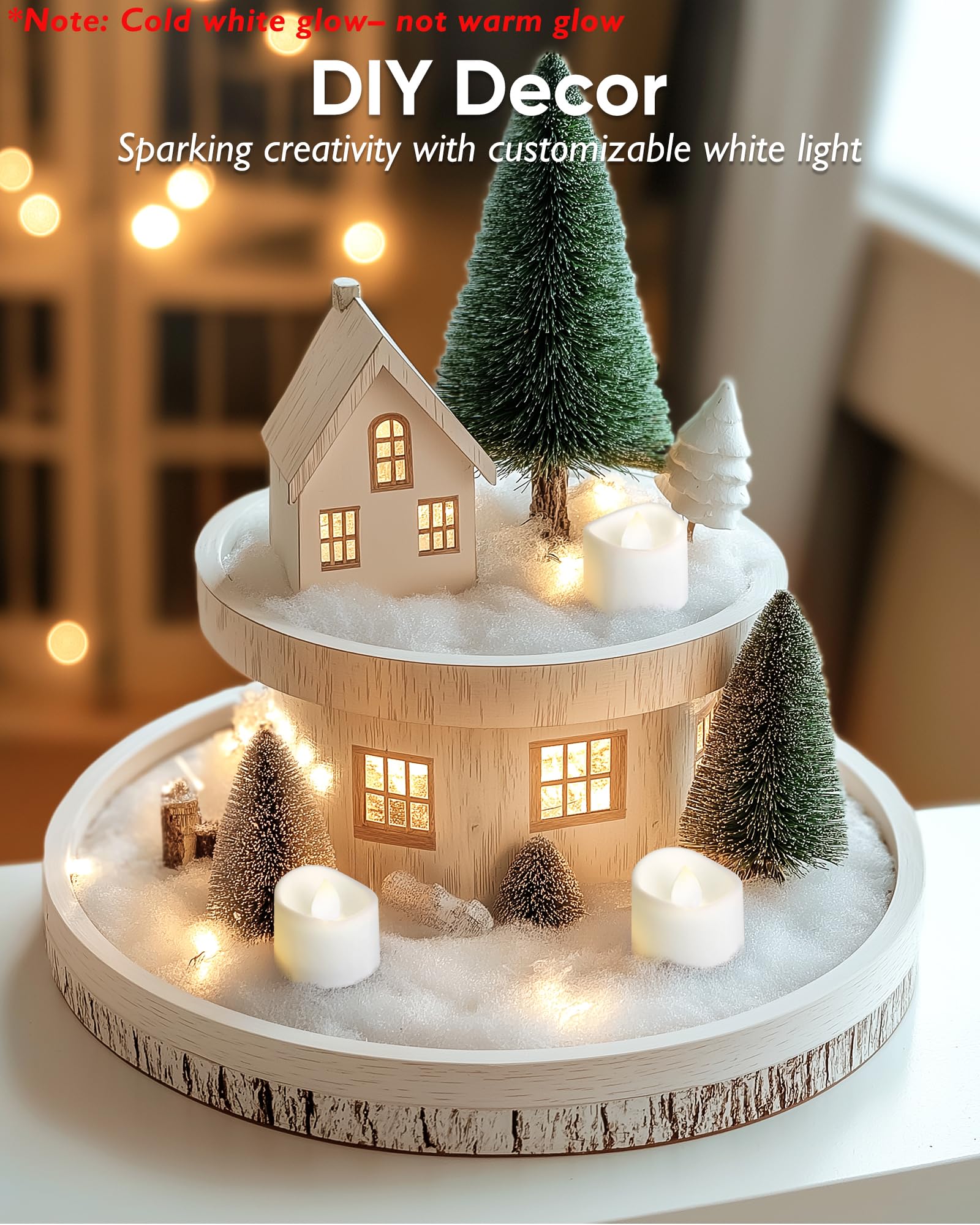 Homemory tea light melting-edge flicker enhances table decor