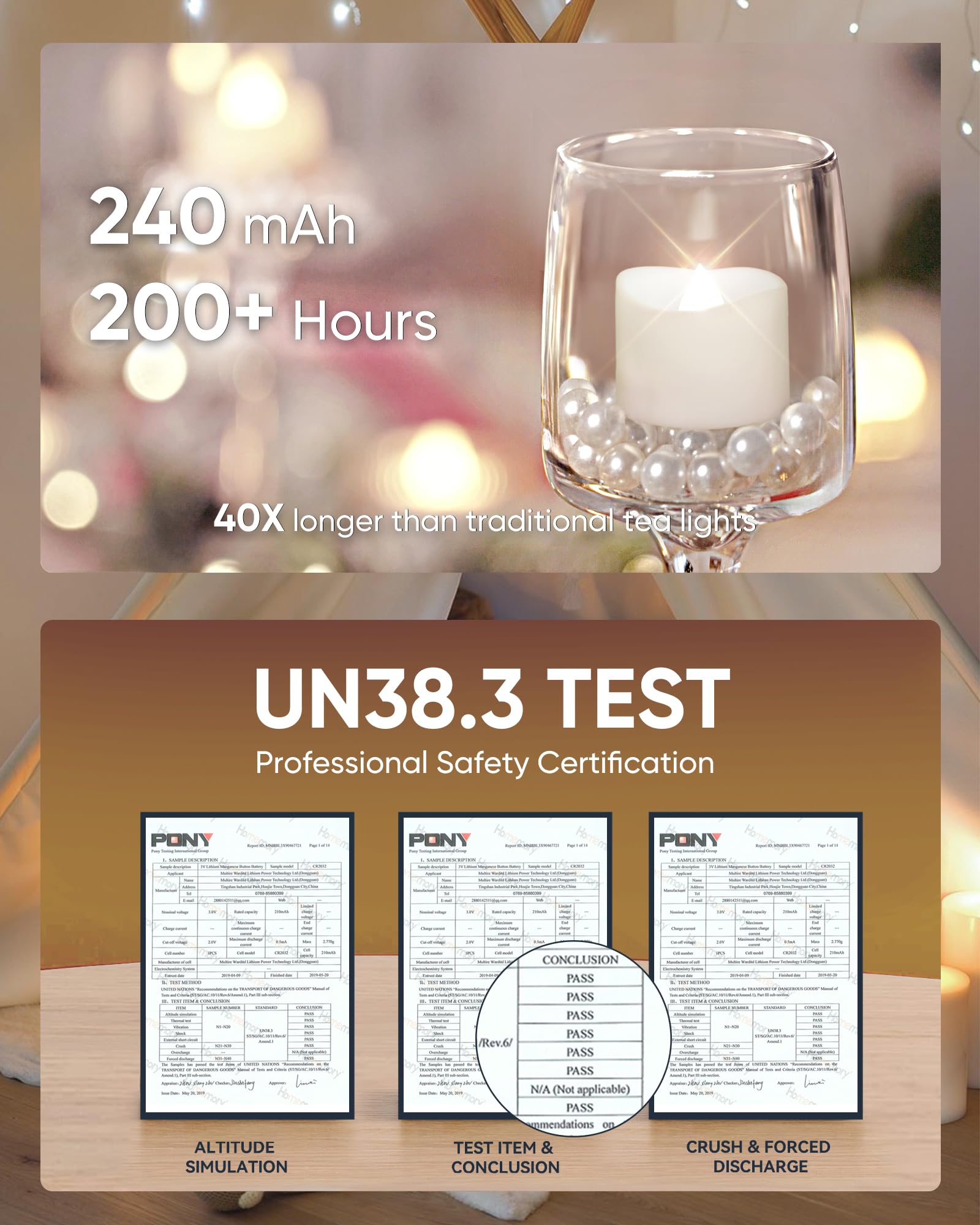 Homemory wedding table lights provide romantic glow without flames
