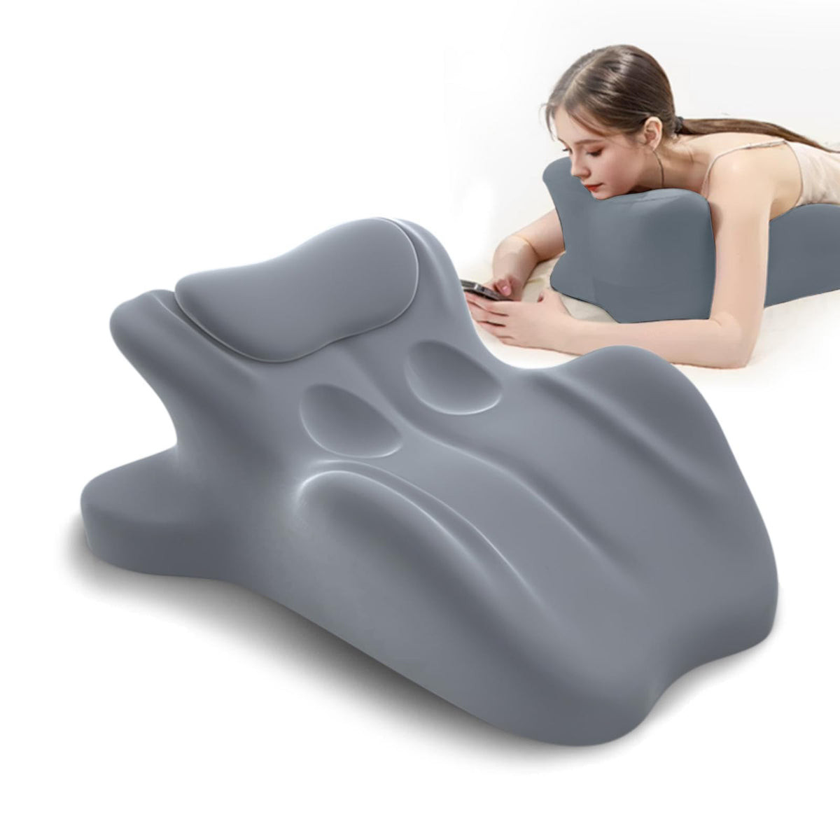 HOMEPAC neck-support wedge for ergonomic alignment and restful sleep