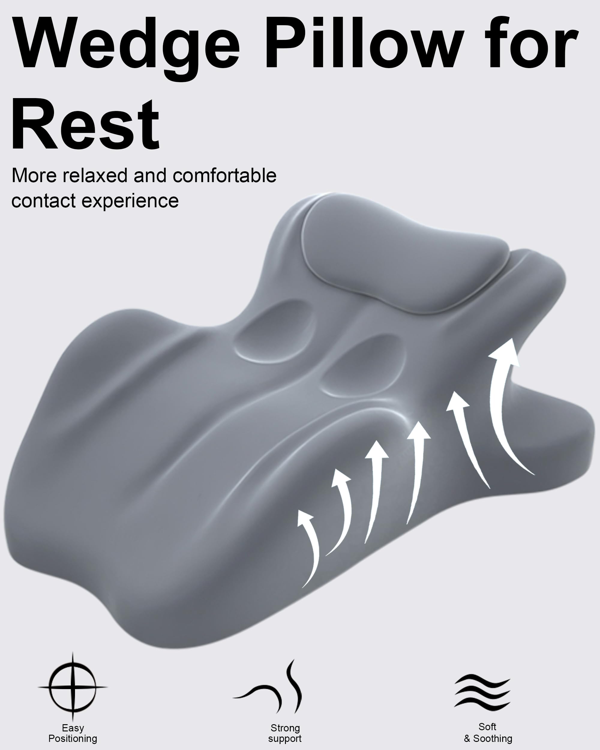 HOMEPAC 27-degree angled wedge supports upright positioning for reading