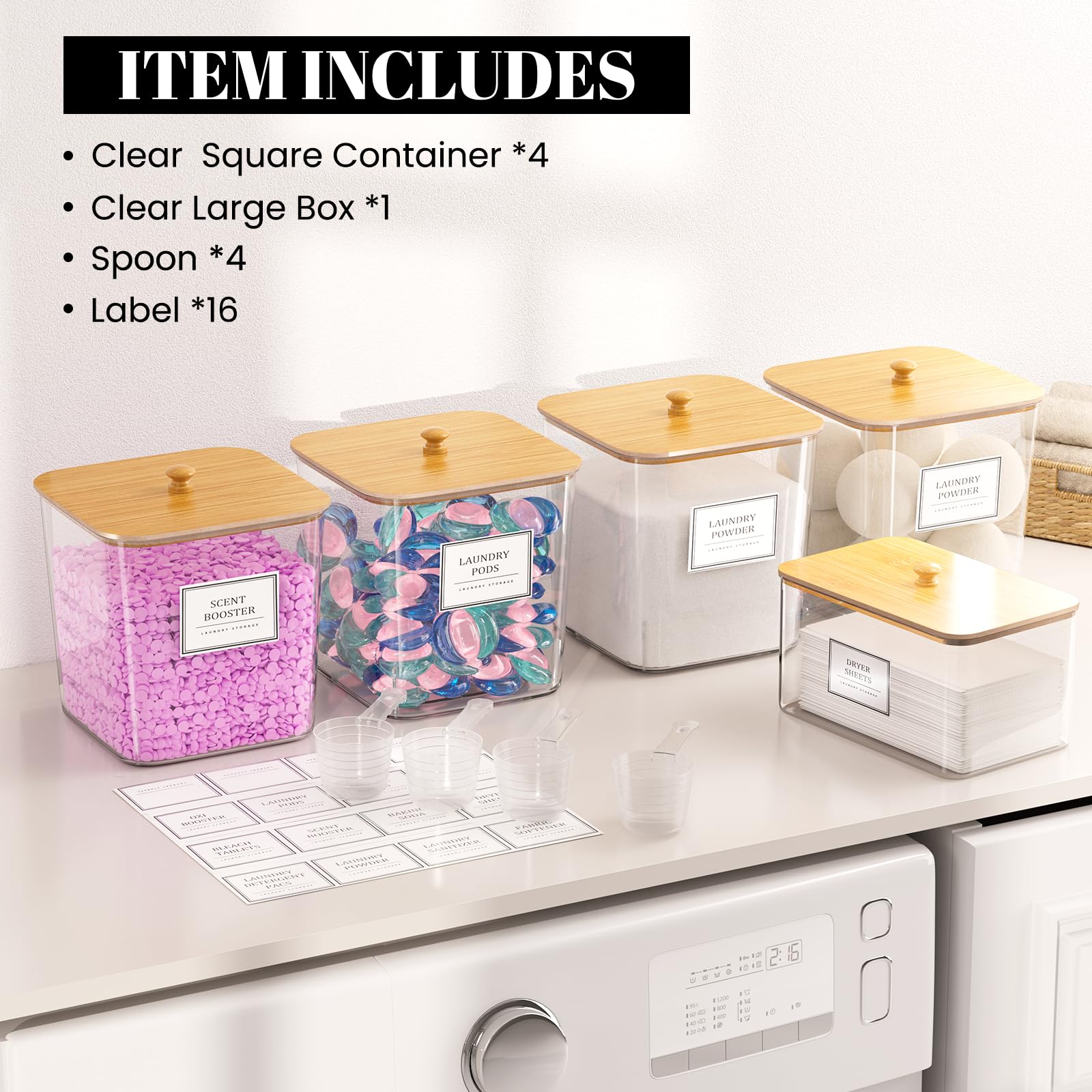 HomePekite waterproof labels ensure durable, easy-to-read contents.