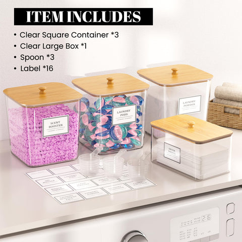 HomePekite wide-mouth laundry container offers easy refilling.