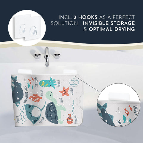 Homerella BPA-free non-toxic design keeps bath time worry-free for kids.
