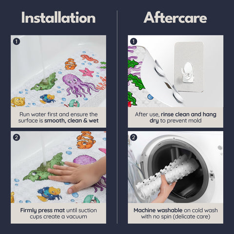 EU-certified Homerella bathtub mat highlighting safety and quality