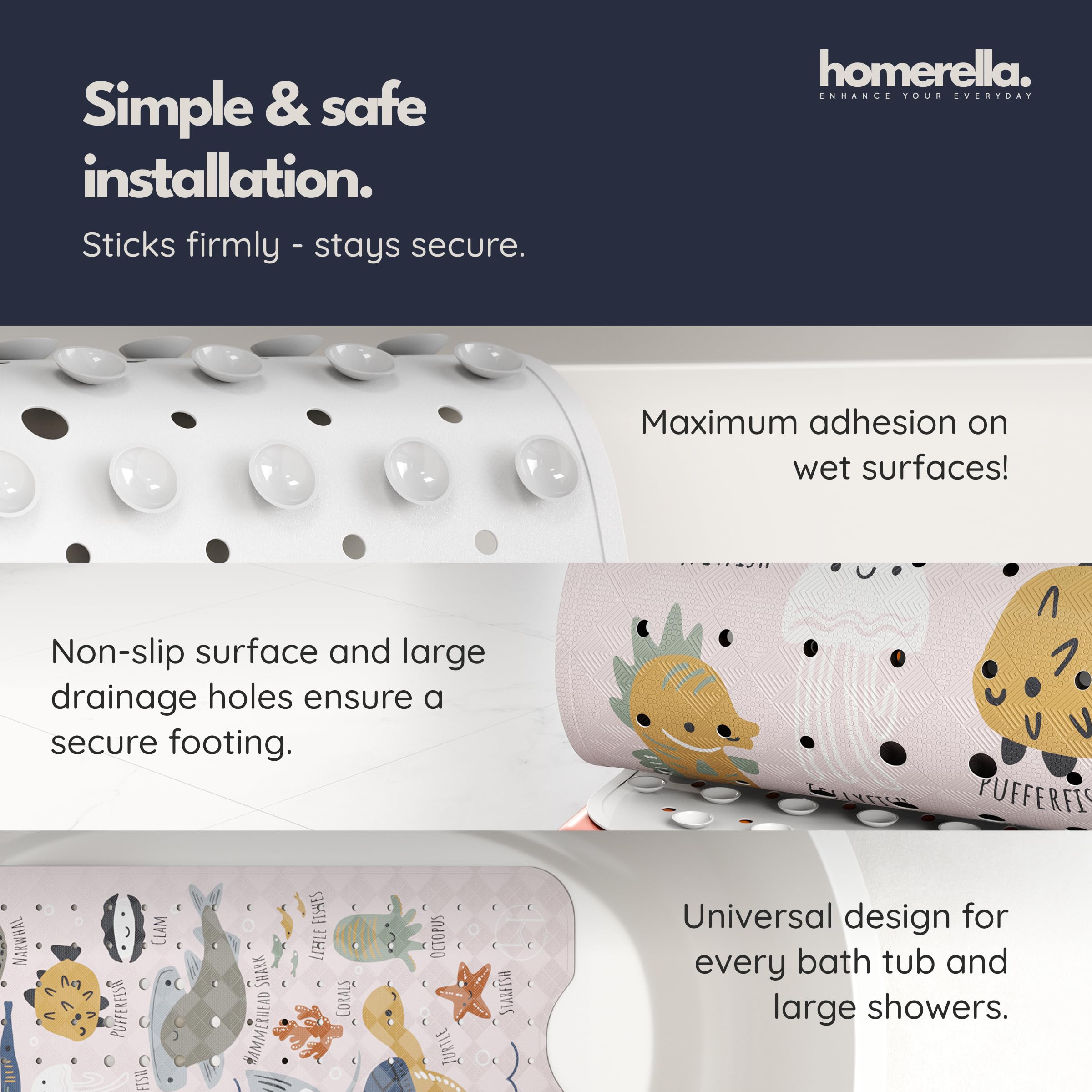 Homerella mat highlights non-toxic, BPA-free materials for safety