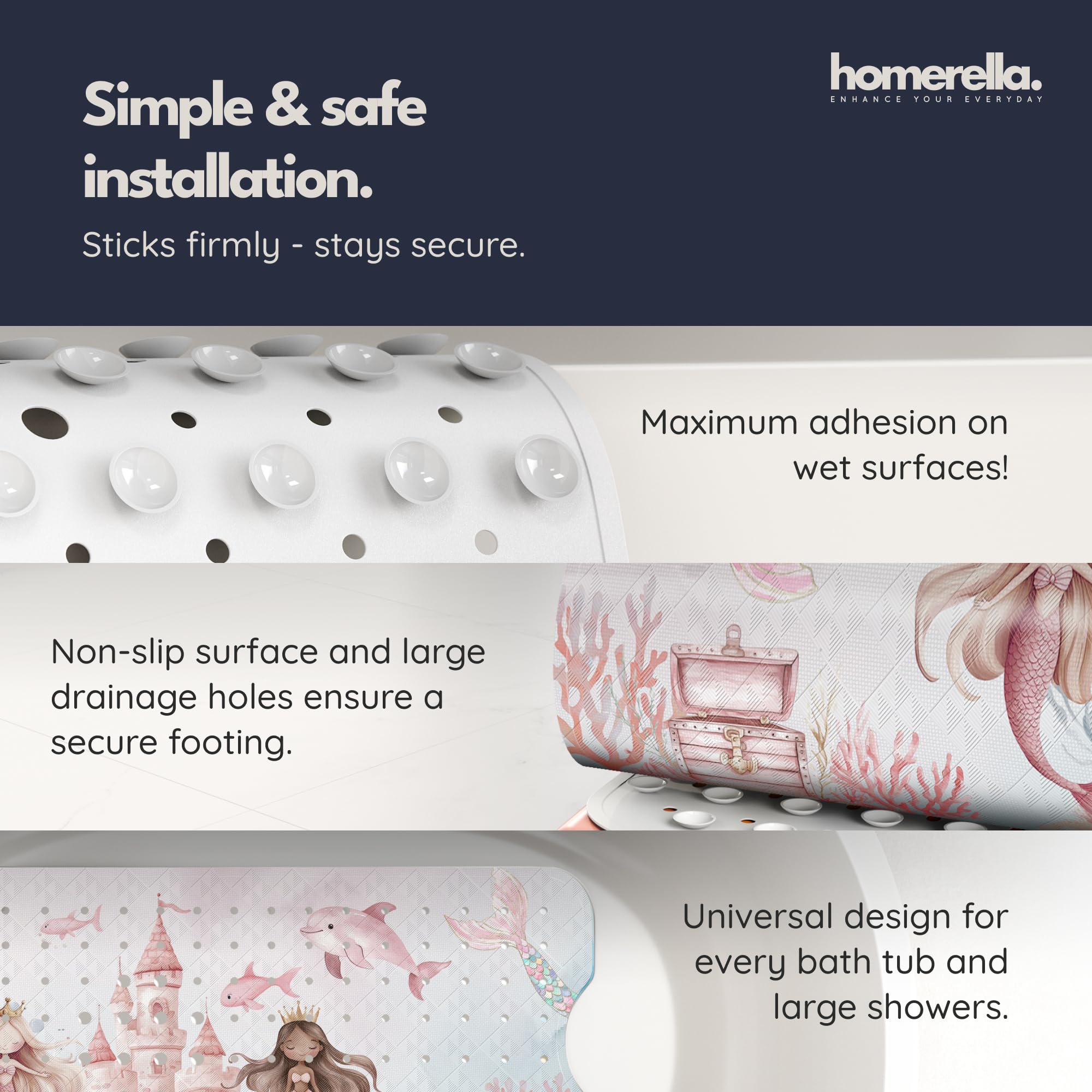 Homerella two hooks for drying keep bathroom surfaces tidy and mold free
