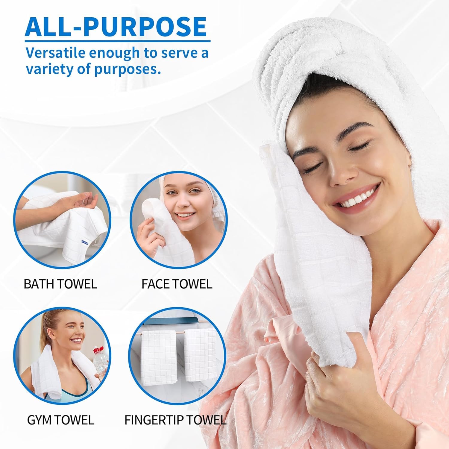 HOMERHYME kitchen-use towels ready for hand-drying dishes
