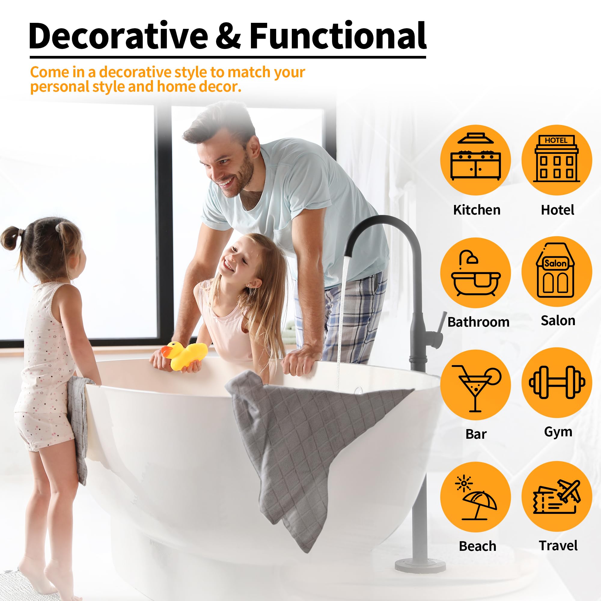 HOMERHYME travel towels for hotel, gym, or guest rooms