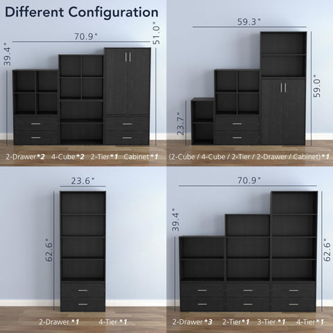 Homes Inside + Out Apexa 2-Drawer keeps documents and supplies orderly.