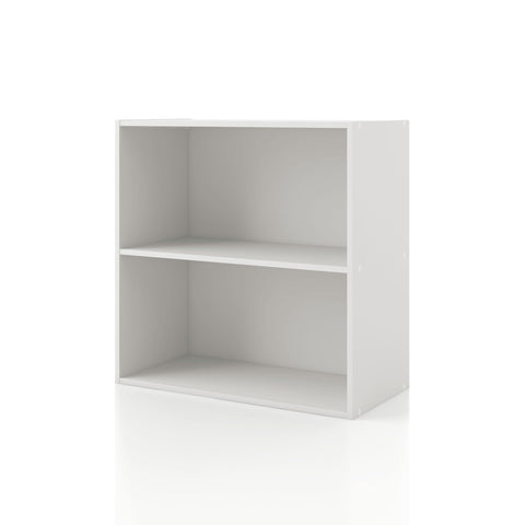 Apexa 2-Tier Cube Storage Shelves front view for tidy living spaces
