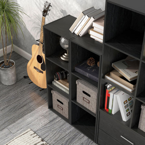 Homes Inside Out Apexa 3-Cube Doors hides clutter with style.