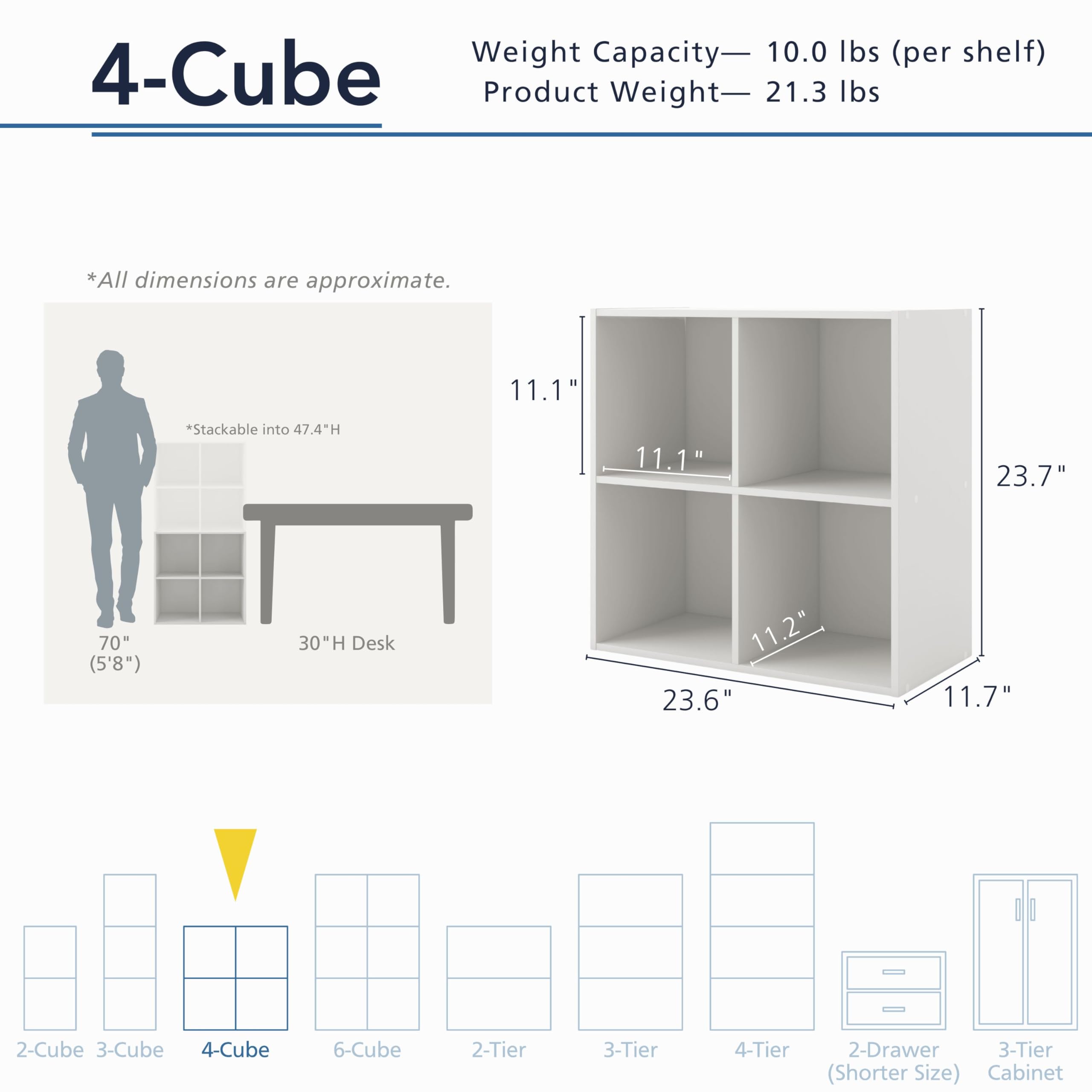 Apexa stackable organization shelves maximize space in dorm rooms