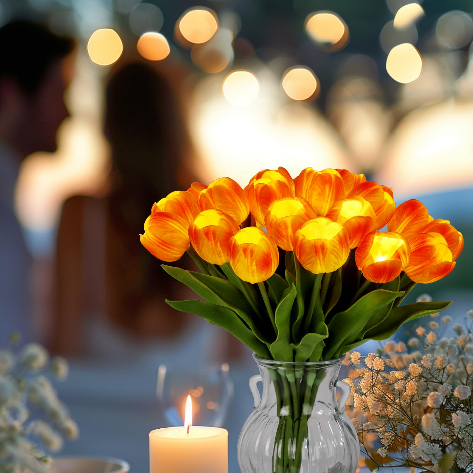 HOMESEASONS bendable stems allow easy styling on surfaces