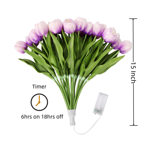 HOMESEASONS wedding centerpiece ideas with purple tulips and soft lighting.