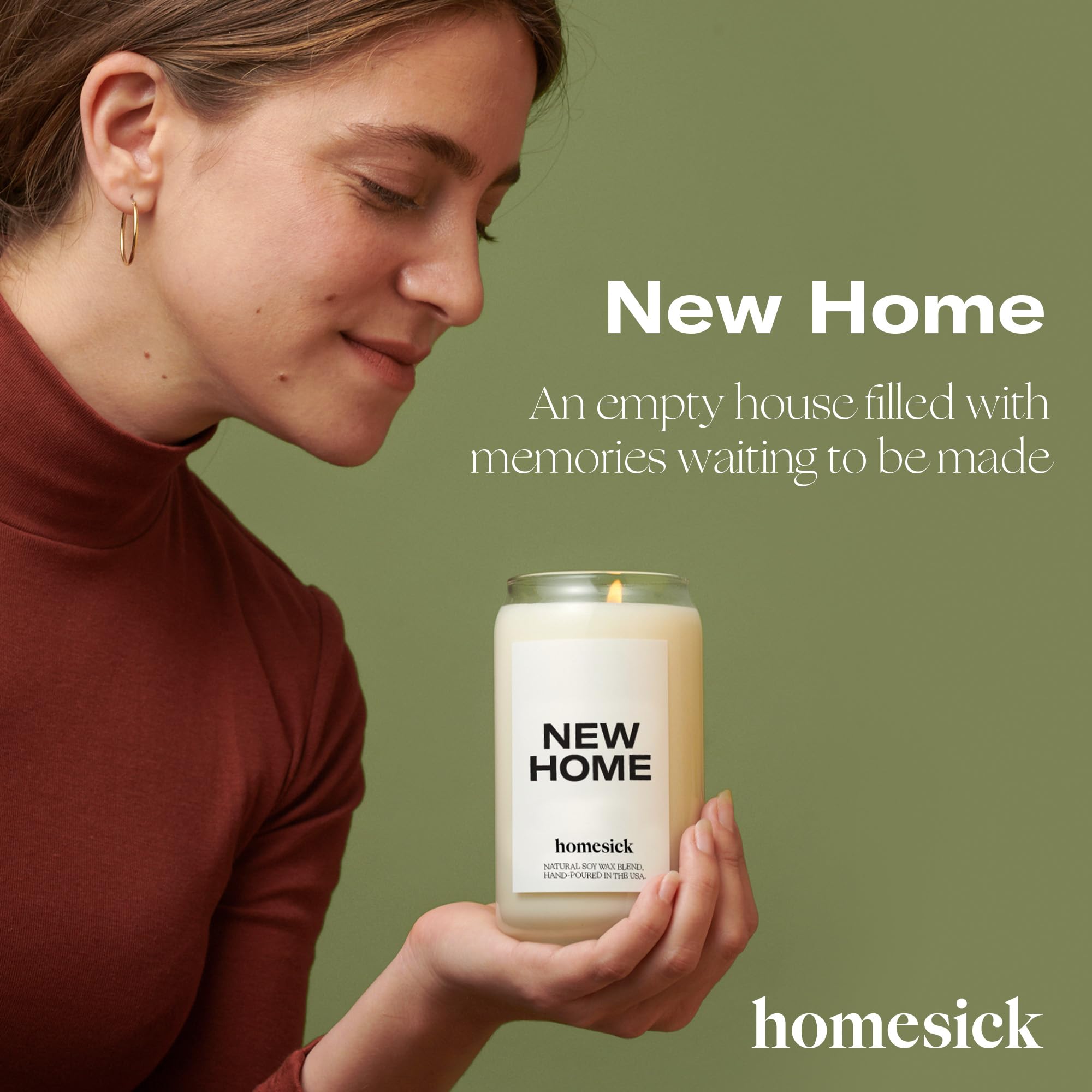 Homesick cotton wick closeup highlights clean burn and steady flame.