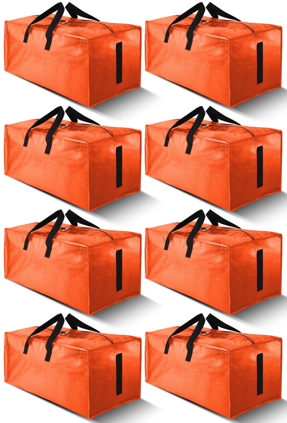 HOMESURE 8-pack moving bags with zipper and handles for easy transport during moves
