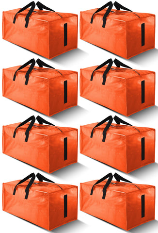 HOMESURE 8-pack moving bags with zipper and handles for easy transport during moves