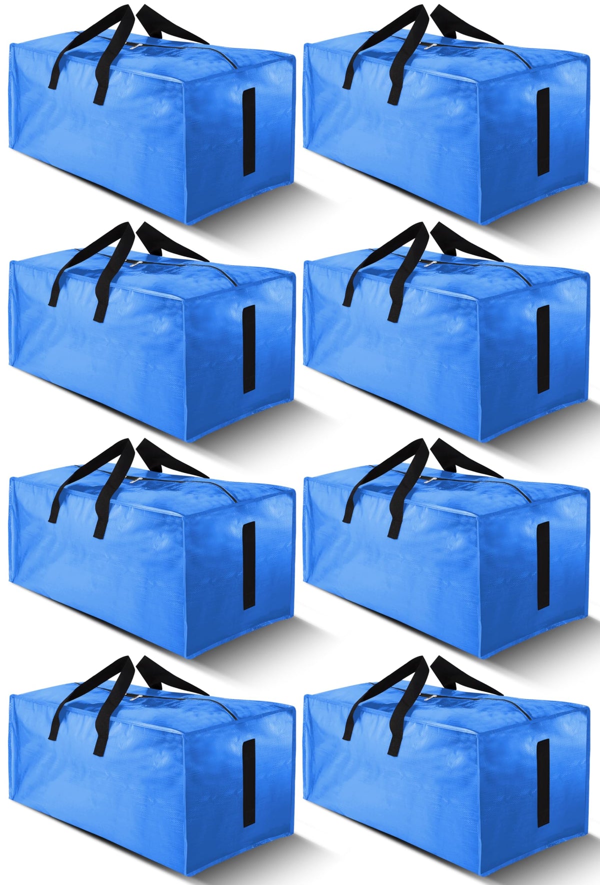 Homesure eight-pack moving bags with zippers enable sturdy transport of bulky items