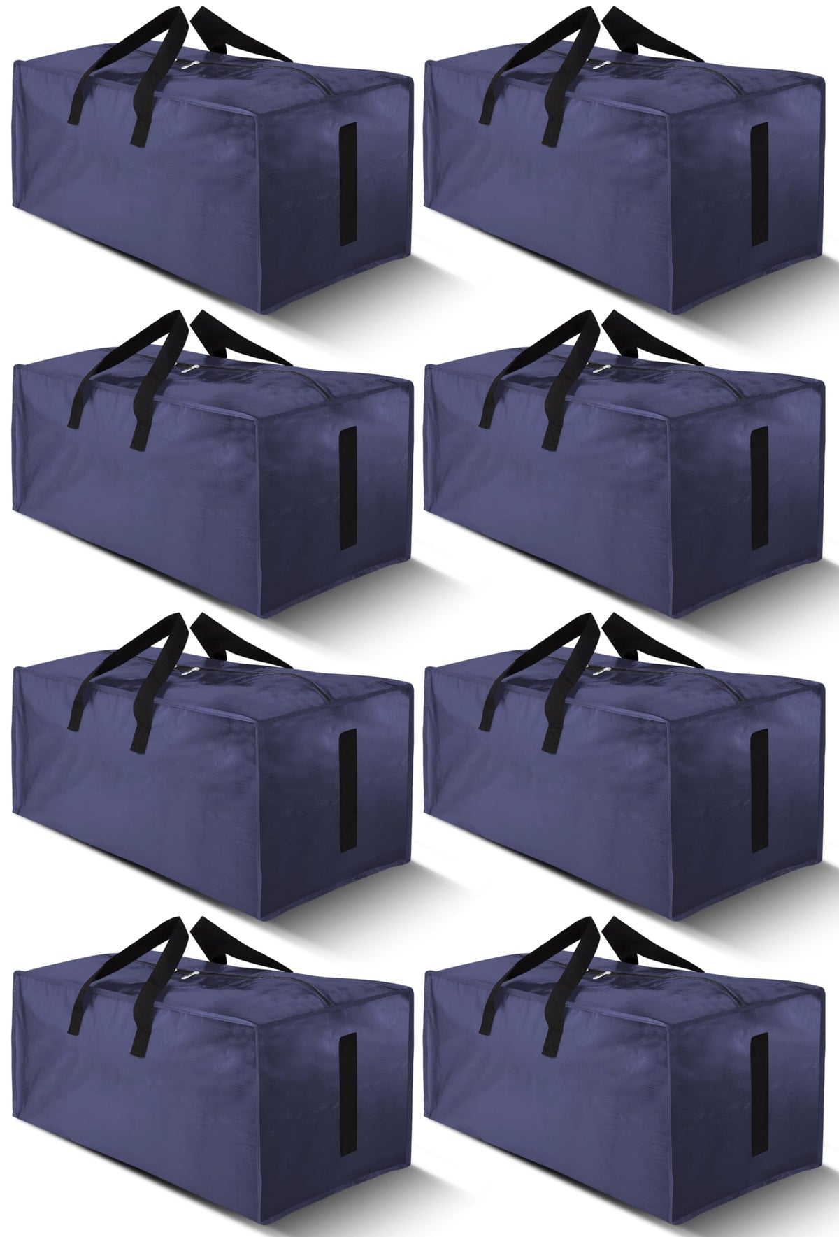 HOMESURE eight-pack large moving bags with zippers and handles for easy transport