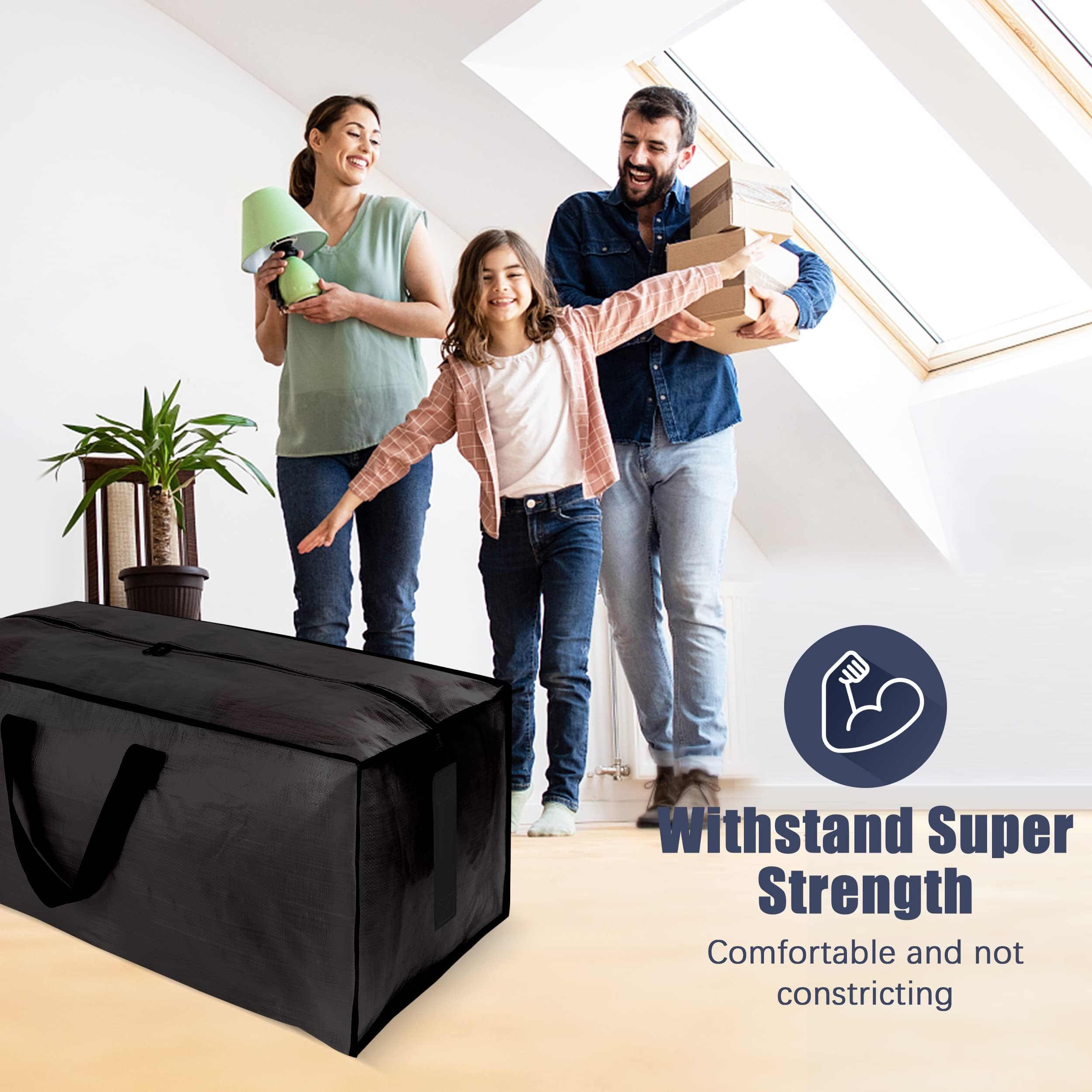 HOMESURE high-capacity 86-liter bags for bulky items and wardrobes.