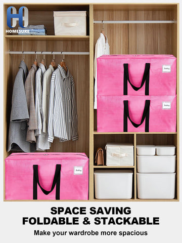 Homesure large capacity 86 liters fits clothes, blankets, footwear.