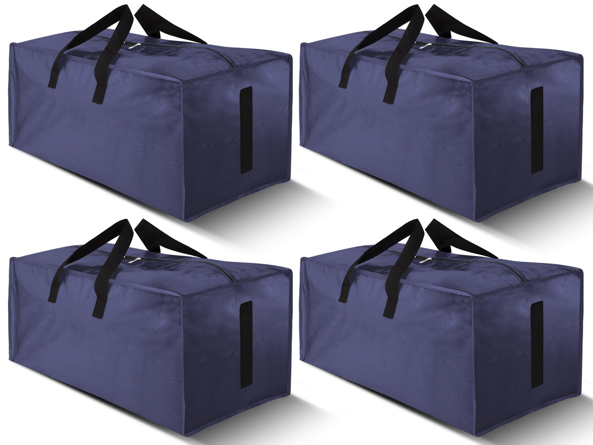 HOMESURE large blue moving bag with zipper and handles for easy transport.