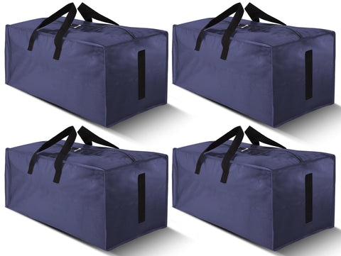 HOMESURE large blue moving bag with zipper and handles for easy transport.