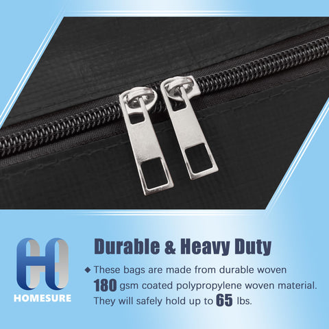 Homesure bag with reinforced zippers for durable daily use