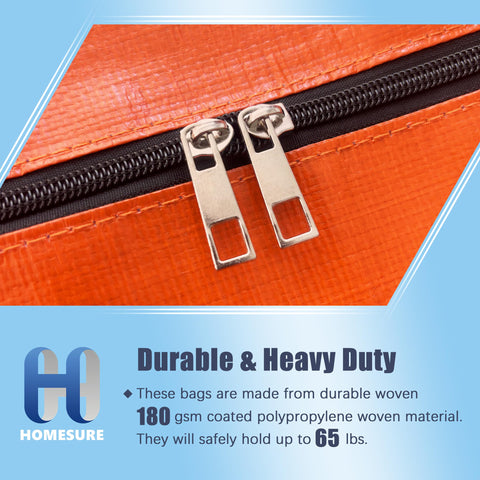 Homesure water-resistant moving bag shows durable coating for damp environments