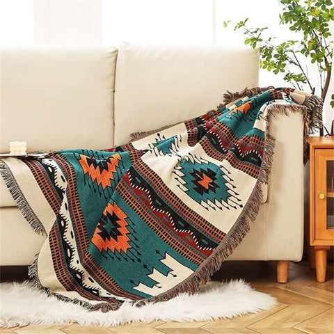 Homesy travel blanket lightweight breathable for camping or picnics.
