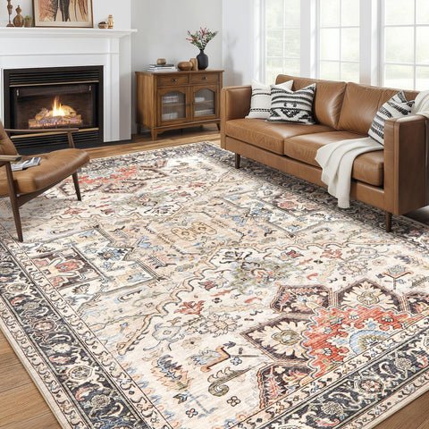 homewill 9x12 area rug in living room showing versatile size and style for seating areas