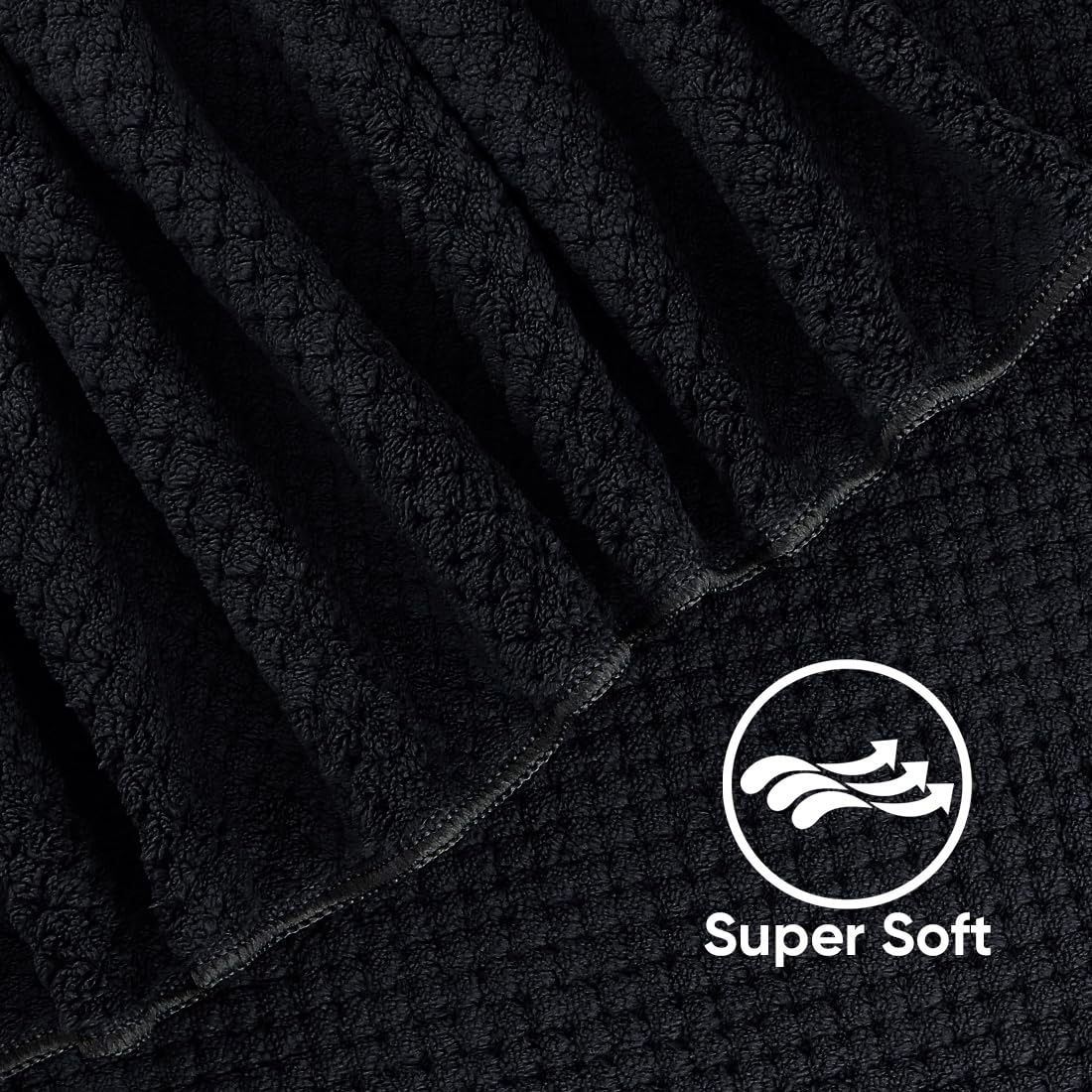 HOMEXCEL towel microfiber close-up showing softness and durability.