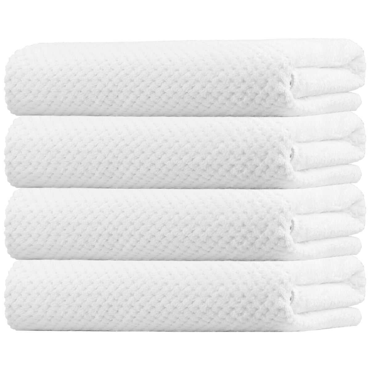 HOMEXCEL bath towel set 4-pack with large 30x60 towels for full-body coverage.
