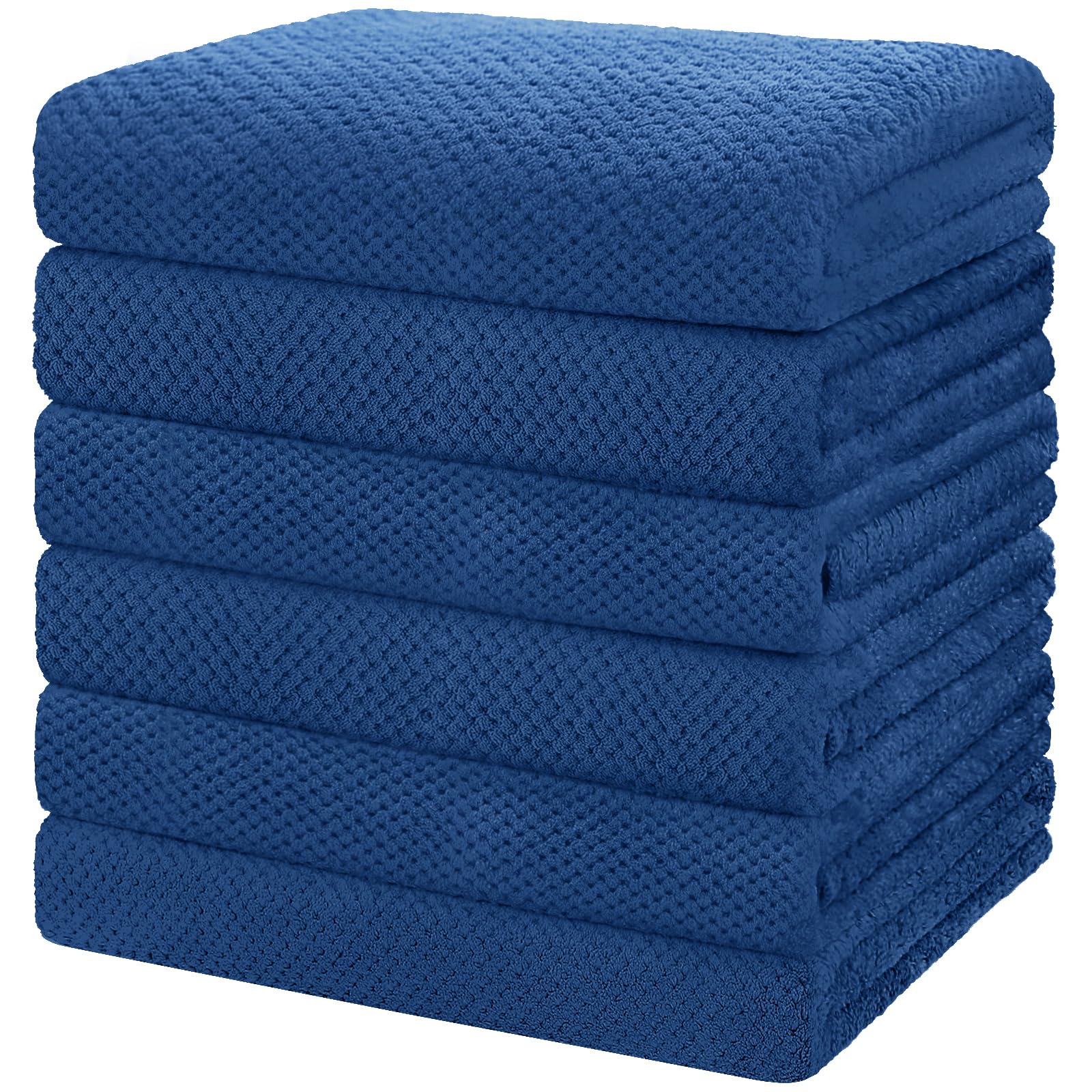 HOMEXCEL bath towel set in blue with soft weave for everyday comfort.