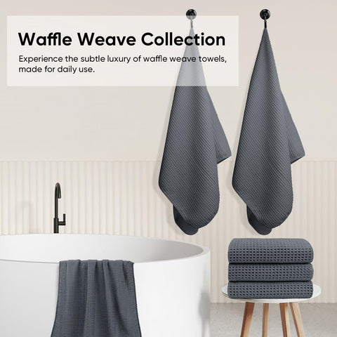 HOMEXCEL reinforced stitching towel image shows long-lasting durability