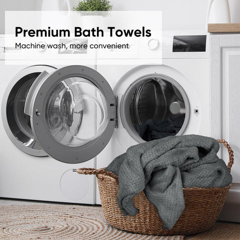 HOMEXCEL easy-care wash-and-dry towels for busy homes