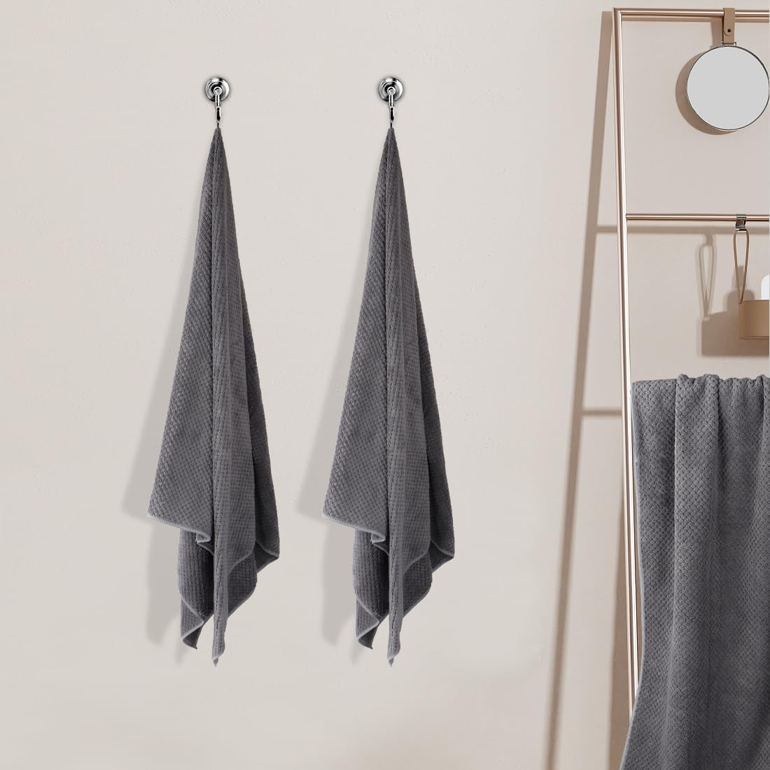 HOMEXCEL gray towel on beach gear suitable for swimming.