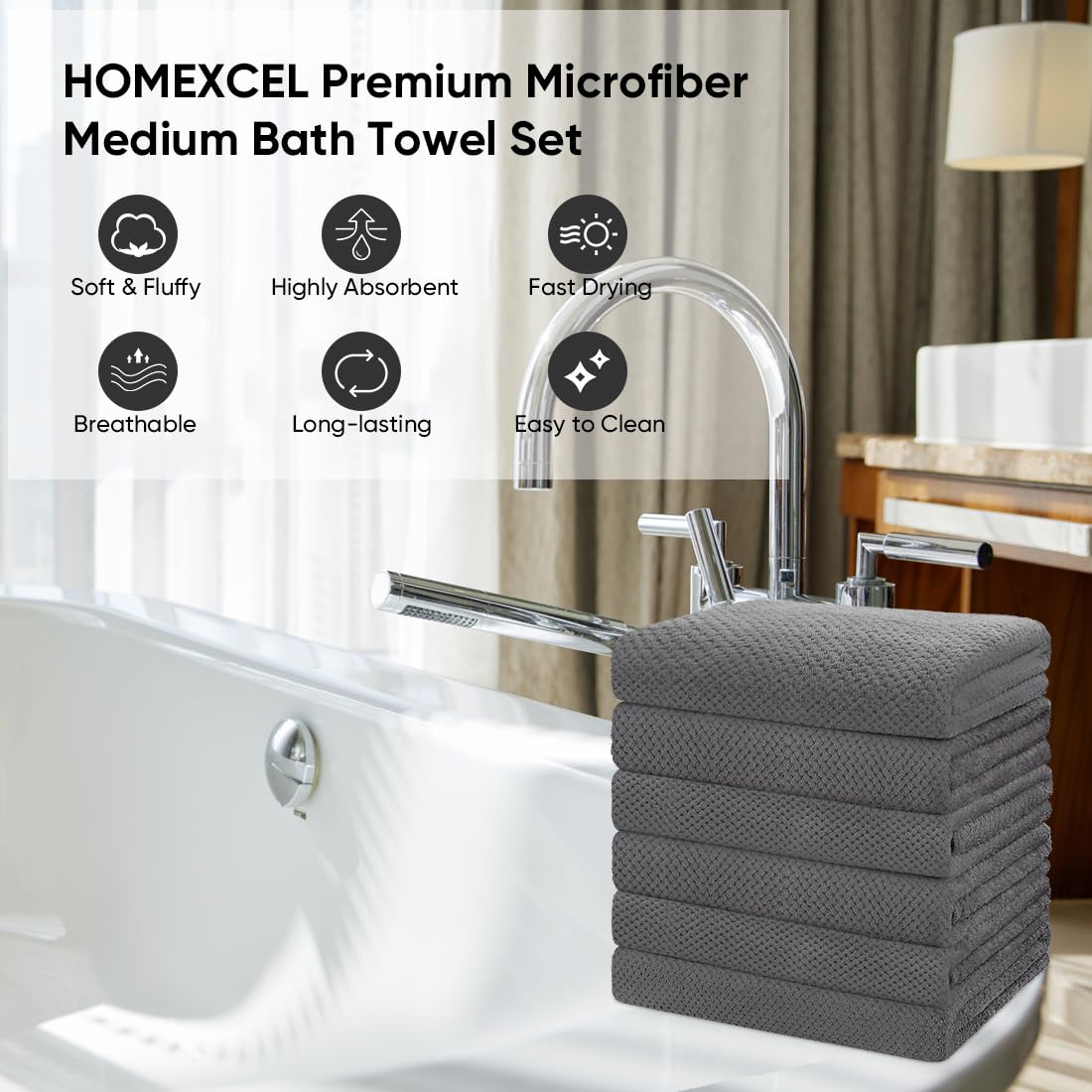 HOMEXCEL towels ideal for hotel and spa environments